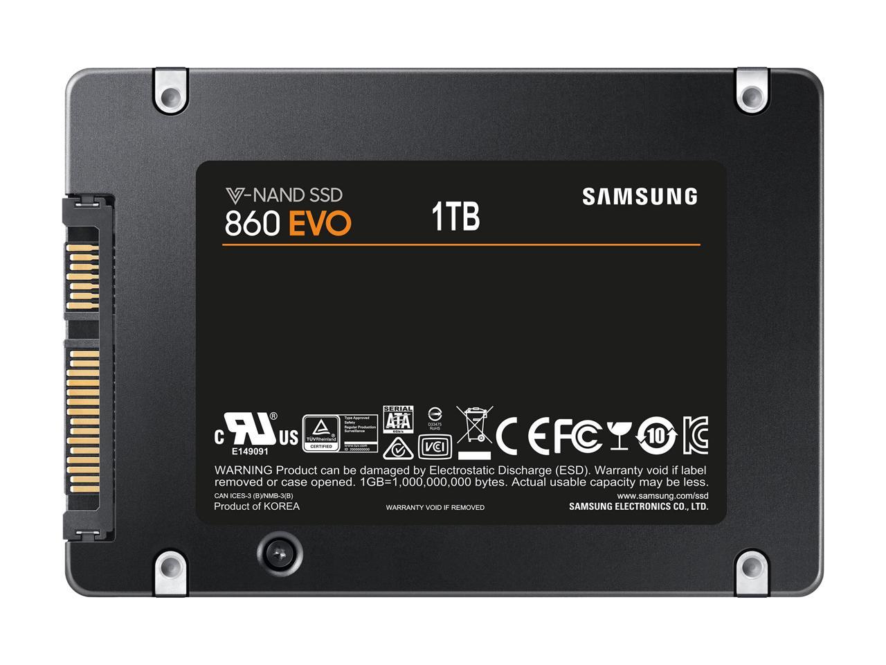 New Samsung 860 EVO 1TB 2.5 inch SATA III Internal Solid State Drive SSD 