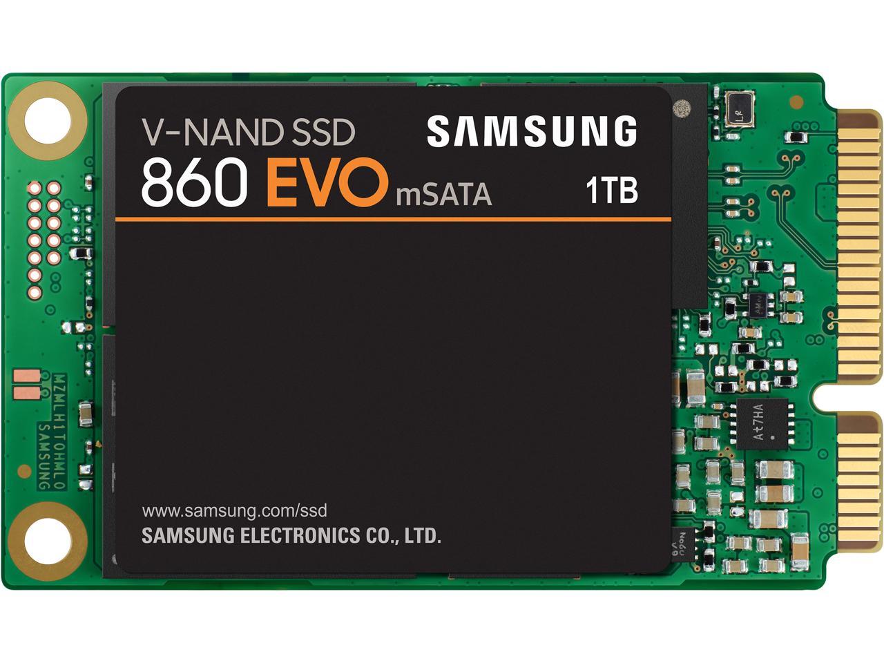 SAMSUNG 860 EVO Series mSATA 1TB SATA III V-NAND 3-bit MLC 