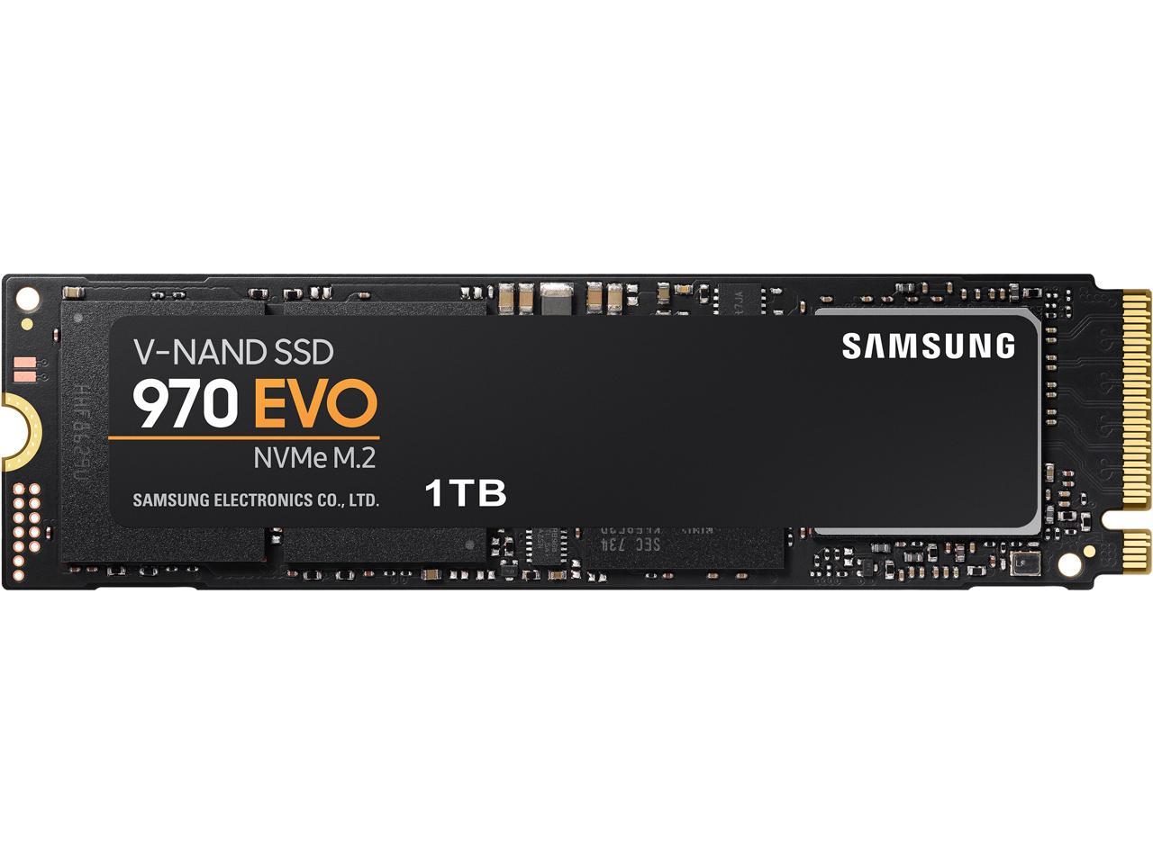 SAMSUNG 970 EVO M.2 2280 1TB PCIe, NVMe Internal SSD - Newegg.com