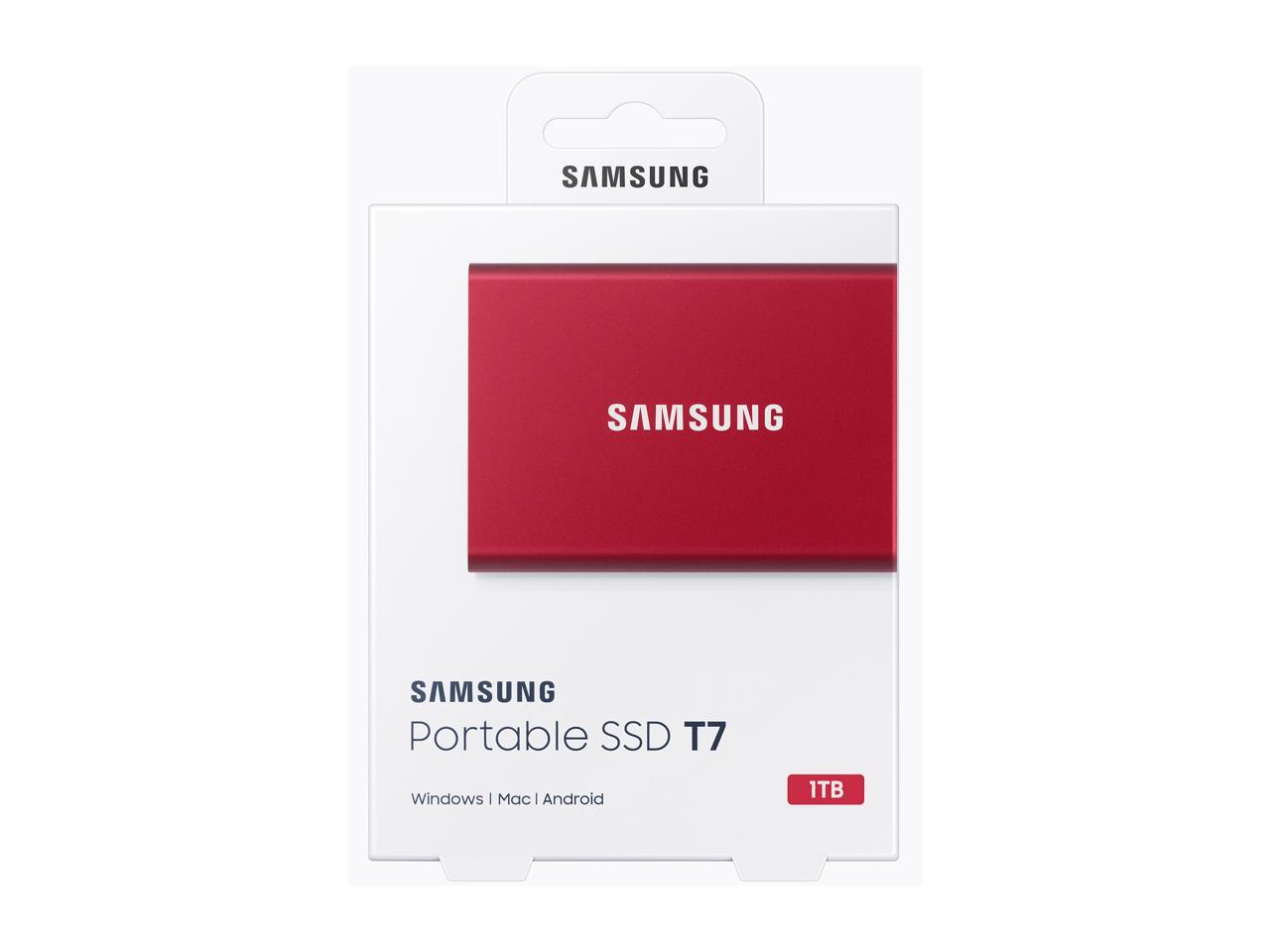 SAMSUNG T7 1TB USB 3.2 External Solid State Drive