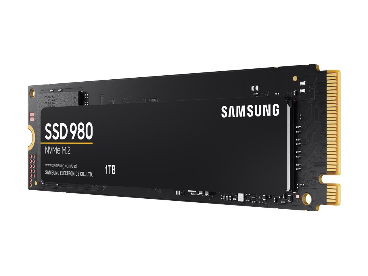 SAMSUNG 980 M.2 2280 1TB PCI-Express 3.0 x4, NVMe 1.4 V-NAND MLC Internal  Solid State Drive (SSD) MZ-V8V1T0B/AM
