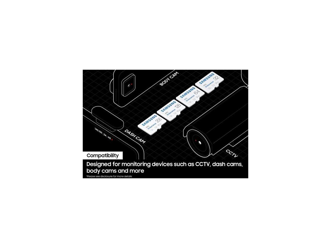 SAMSUNG PRO Endurance 256GB microSDXC Flash Card Model MBMJ256KA/AM