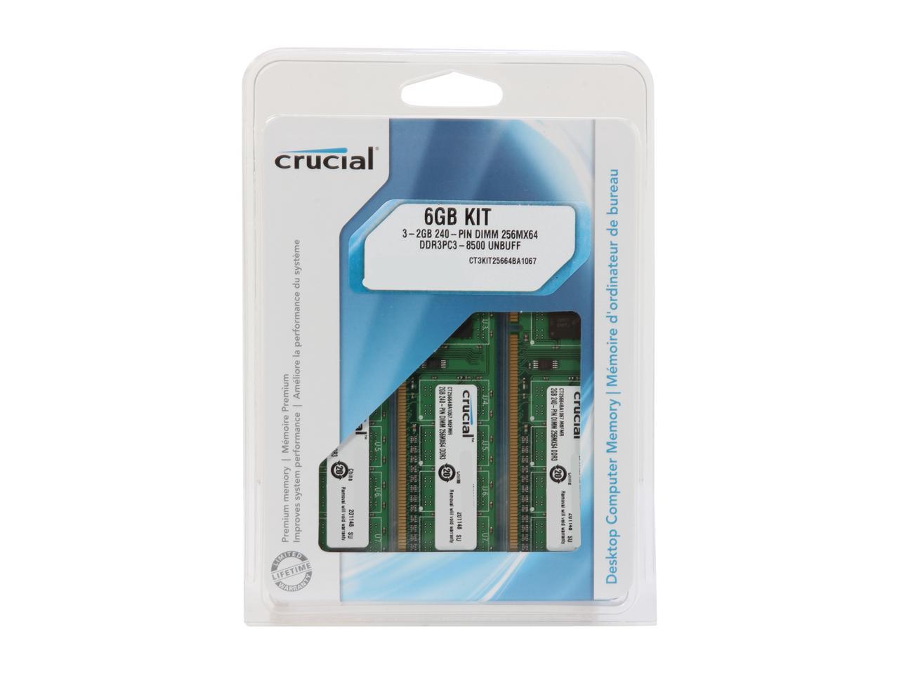 RAMメモリ アドテック DDR3 1066/PC3-8500 Unbuffered DIMM 2GB×2枚組