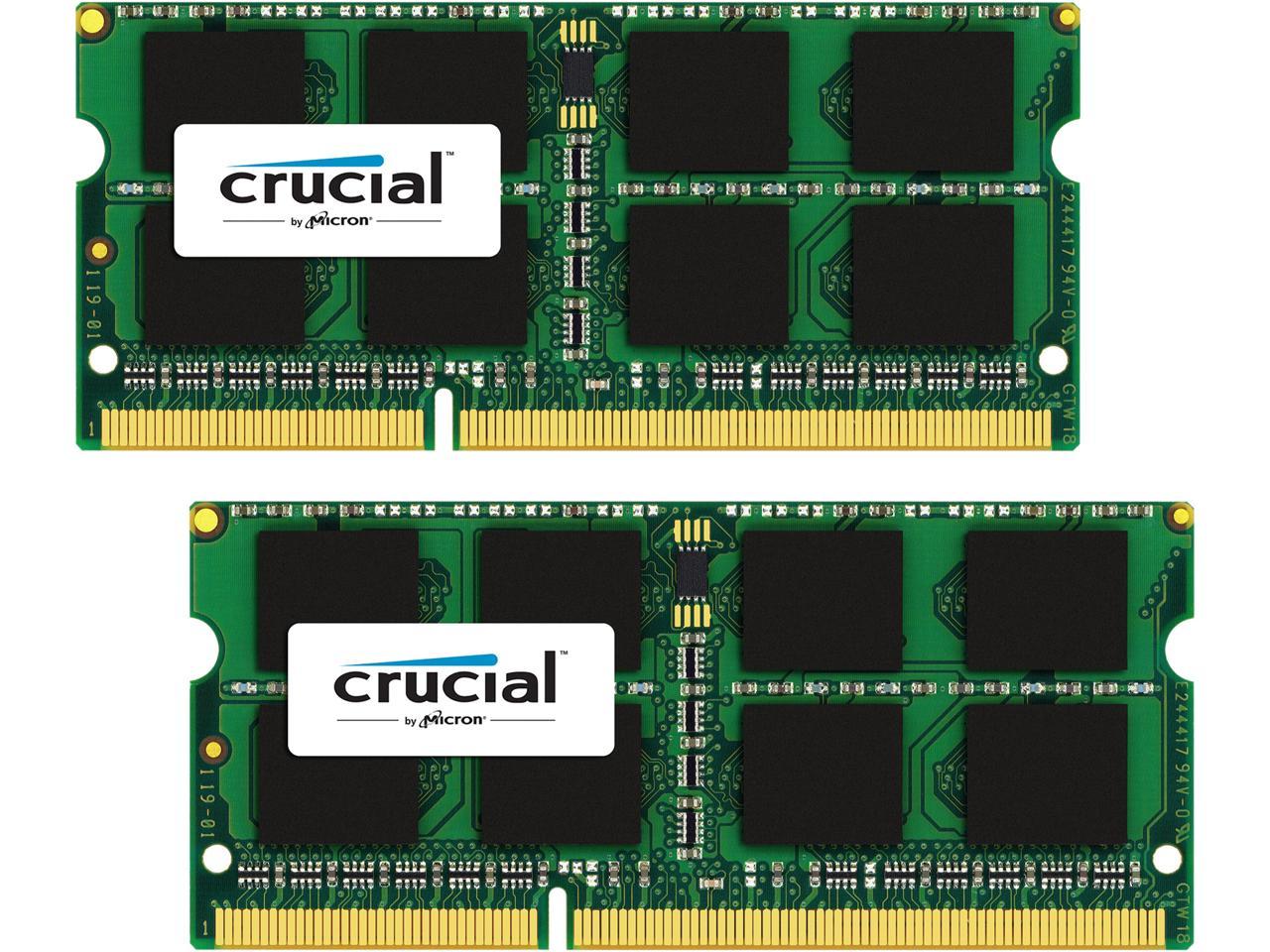 Crucial CT2K4G3S186DJM 4 GB x2, DDR3/DDR3L, 1866 MT/s, PC3-14900, SODIMM, 240-Pin Kit de Memoria para Mac de 8 GB 