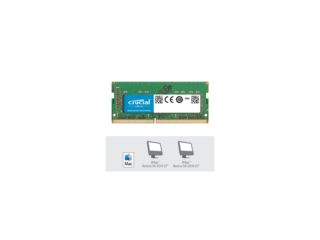 Crucial 32GB DDR4 2666MHz SODIMM Laptop RAM Kit (2 X 16GB) - PC4-21300, 260-Pin, Unbuffered