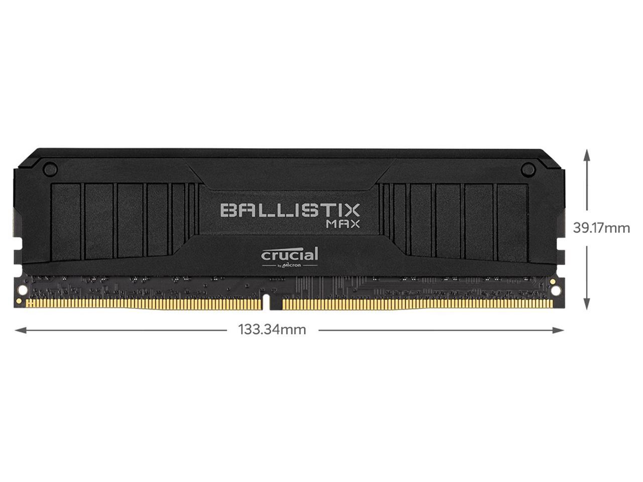Crucial Ballistix MAX RGB 4400 MHz DDR4 DRAM Desktop Gaming Memory Kit