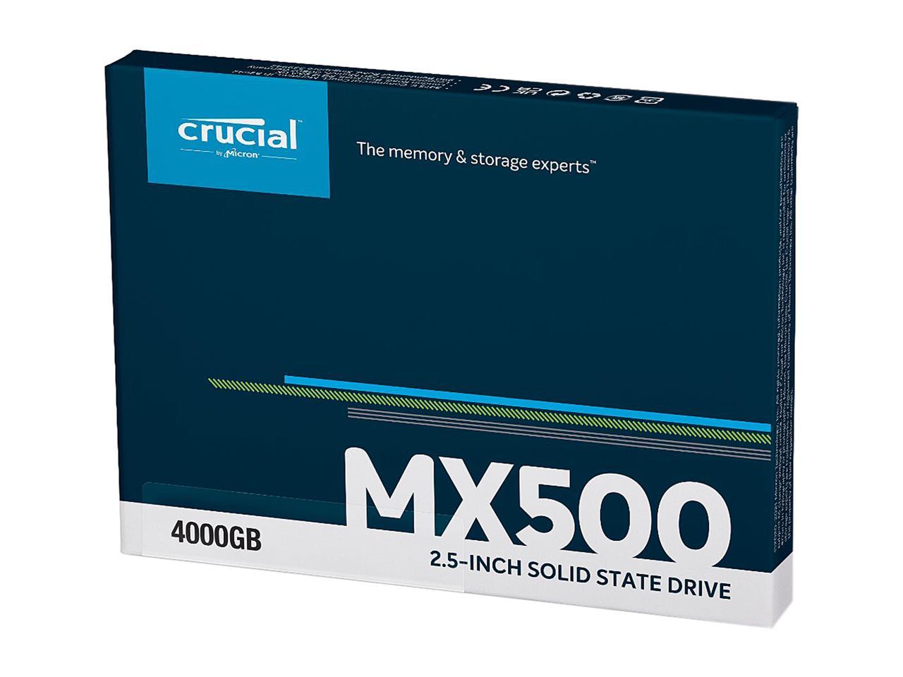 Crucial MX500 4TB 3D NAND SATA 2.5 Inch SSD, up to 560 MB/s - CT4000MX500SSD1 Newegg.com