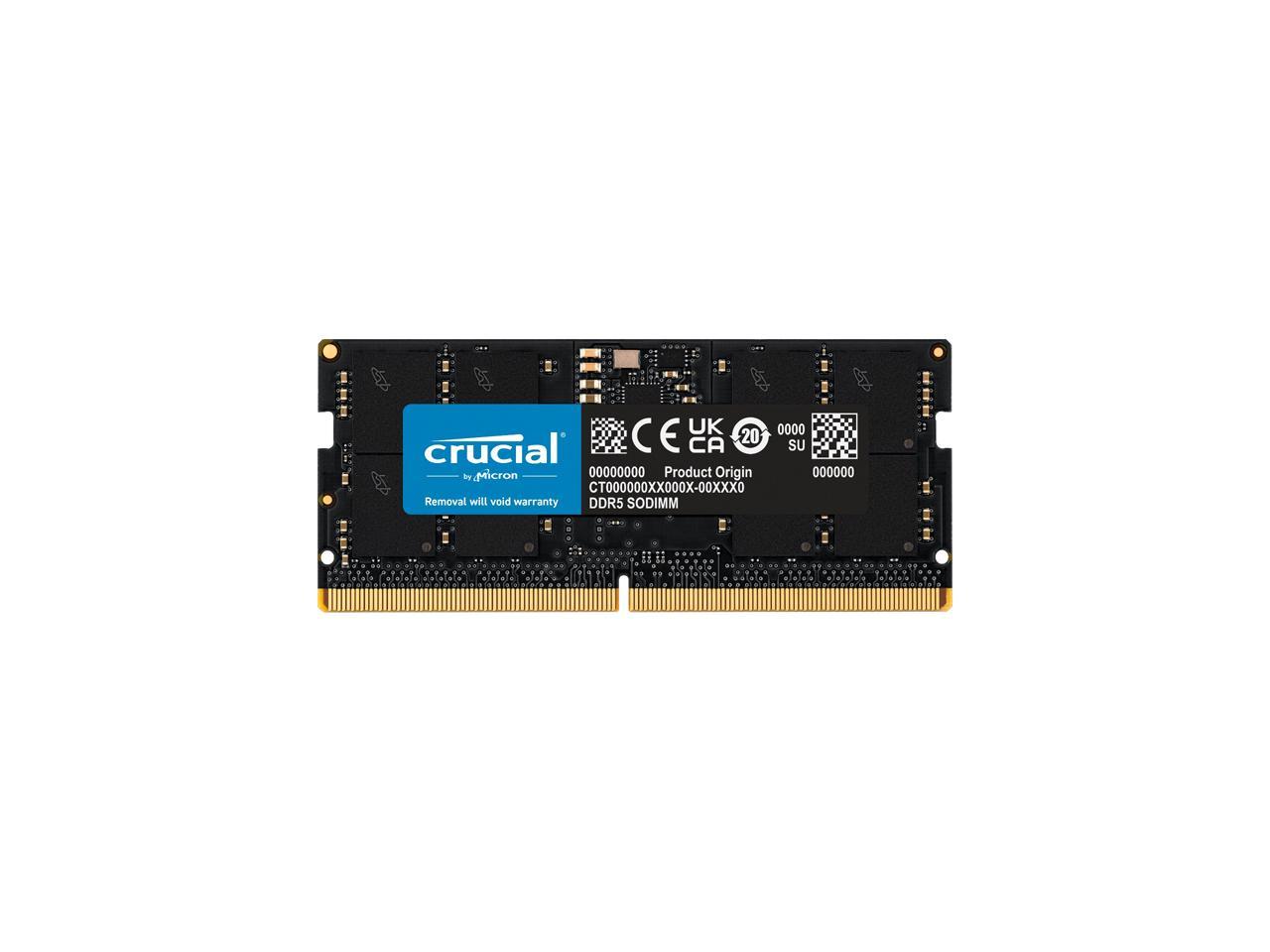 Crucial 8GB 262-Pin DDR5 SO-DIMM DDR5 4800 (PC4 38400) Laptop Memory ...