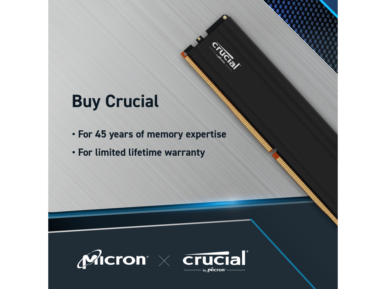 thumbnail image 2 of Crucial 16GB DDR4 3200MHz Desktop RAM (CT16G4DFD832A) – Single 288-Pin DIMM, Lifetime Warranty 2 of 4