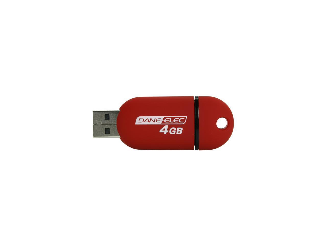 dane elec usb flash drive 64gb usb 2.0 red