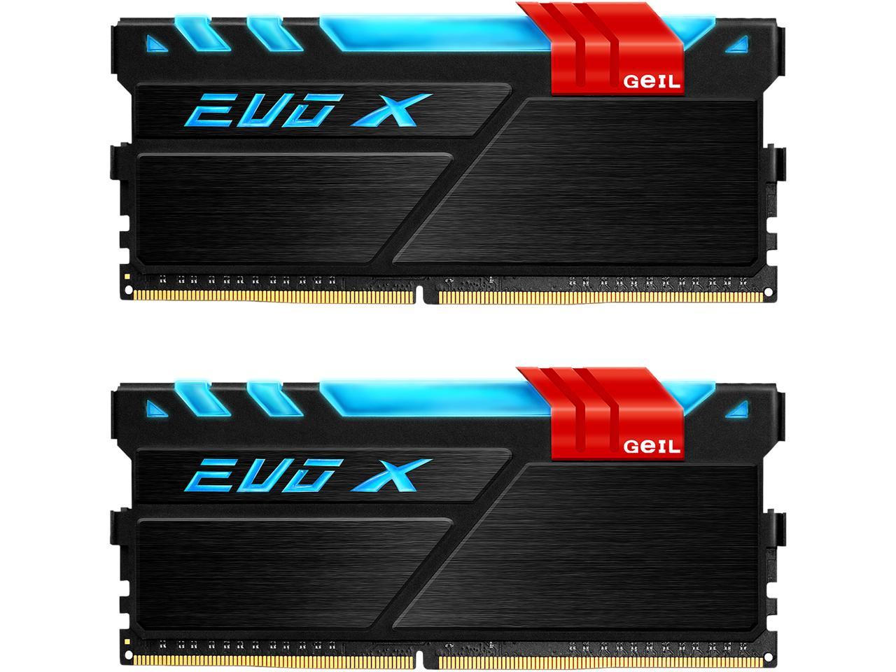 Оперативная память geil evo x ii 16gb ddr4 pc4 25600 gexsb416gb3200c16asc обзор