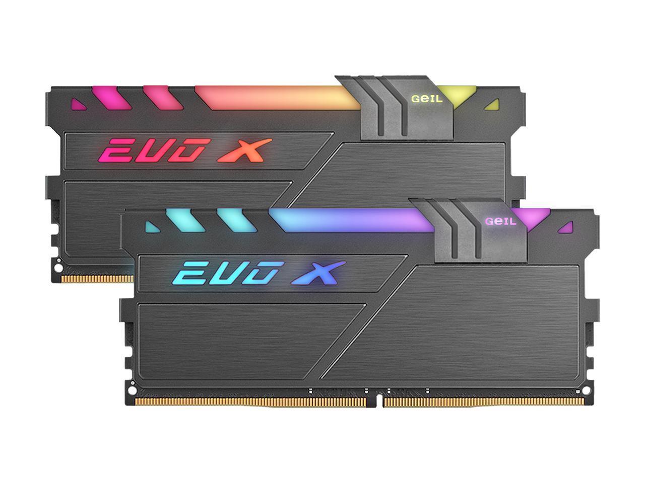 Оперативная память geil evo x ii 16gb ddr4 pc4 25600 gexsb416gb3200c16asc обзор