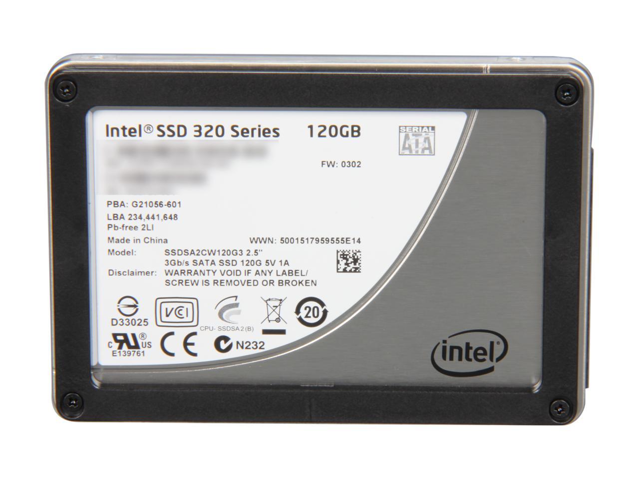 Ошибка intel 320 series ssd