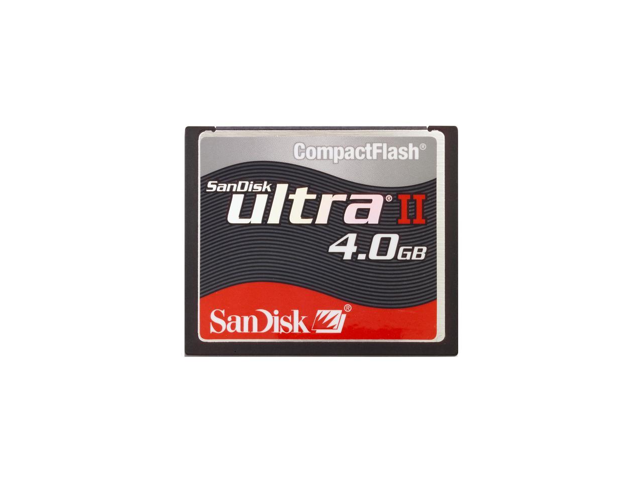 SanDisk Ultra II 4GB Compact Flash (CF) Flash Card Model SDCFH4096901