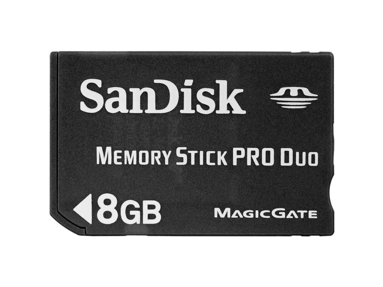 SanDisk 8GB Memory Stick Pro Duo (MS Pro Duo) Flash Card Model SDMSPD