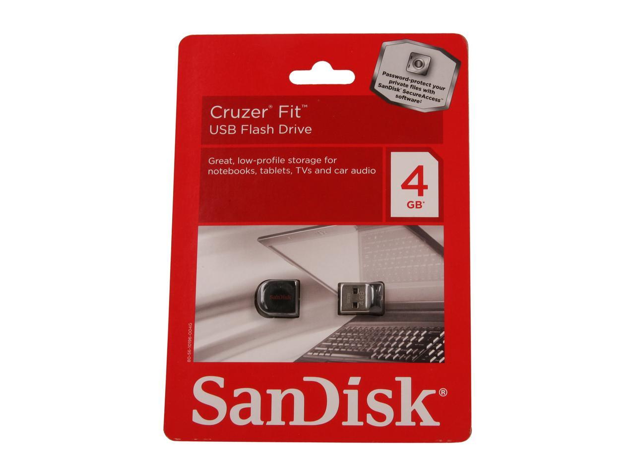 SanDisk Cruzer Fit 4GB USB 2.0 Flash Drive - Newegg.com