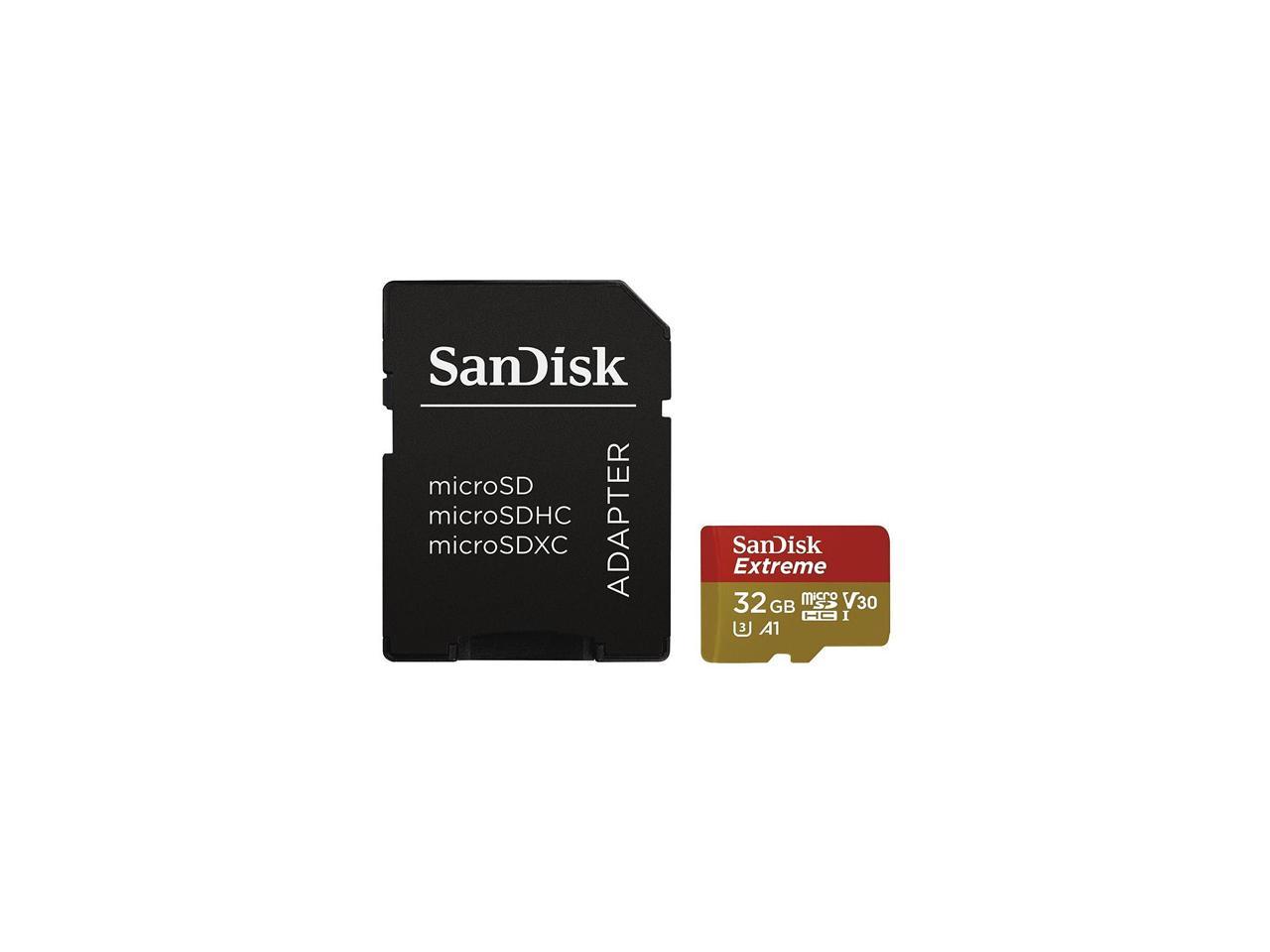 32GB Sandisk Extreme (Ten Pack) 4K Micro Memory Card (SDSQXAF-032G