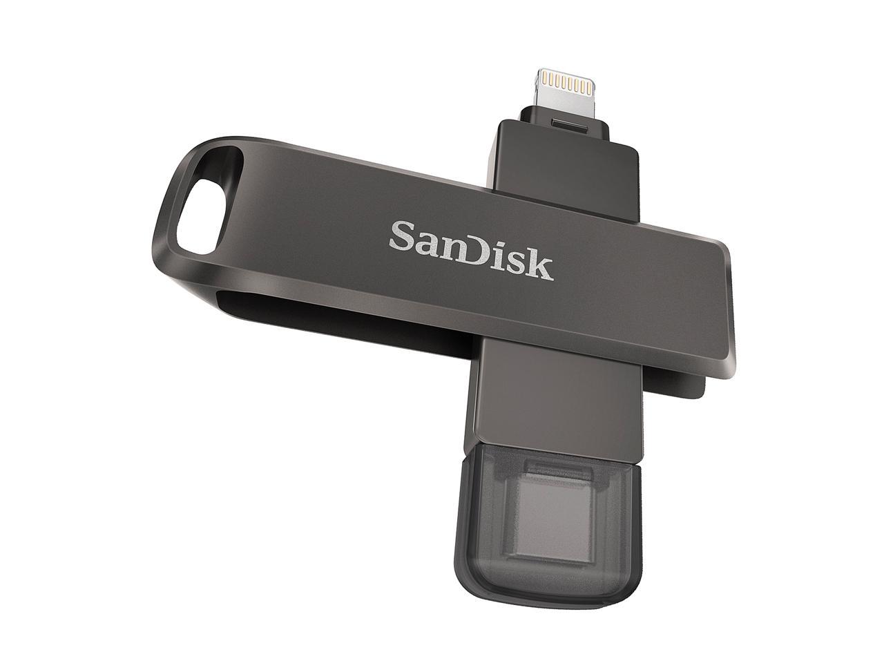 送料無料 SanDisk サンディスク SDIX70N-064G-GN6NN 64GB iXpand  iPhone iPad PC用 Lightning   USB3.1-C 回転式 海外リテール
