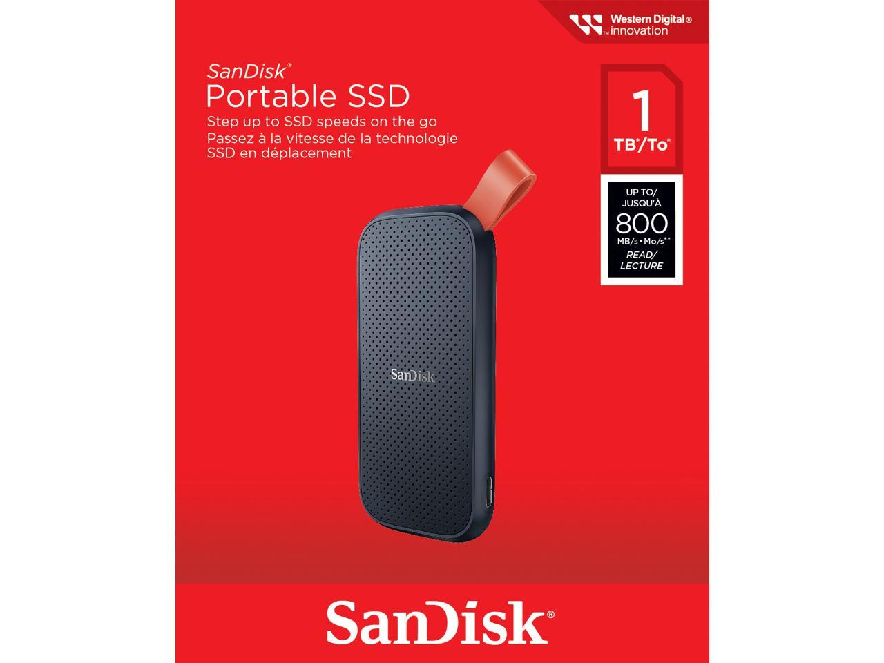 Sandisk Portable Ssd 1tb Usb 32 Gen 2 Usb C Sdssde30 1t00 G26 3529