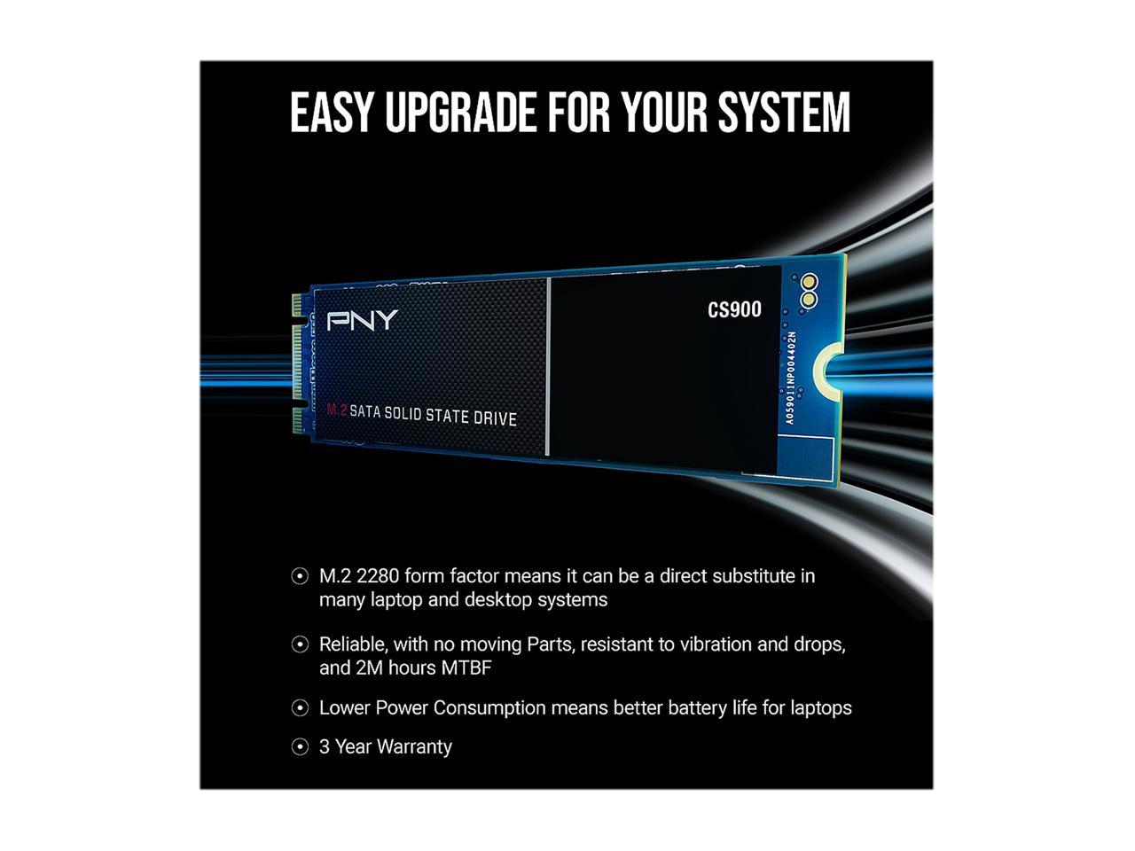 PNY CS900 250GB M.2 SATA III Internal Solid State Drive (SSD) -  M280CS900-250-RB