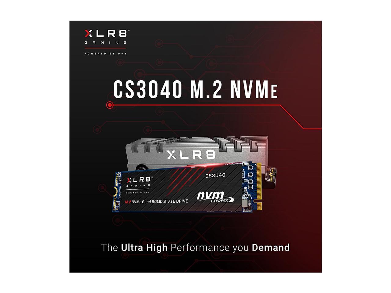 PNY XLR8 CS3040 1TB M.2 NVMe Gen4 x4 Internal Solid State Drive (SSD) -  M280CS3040-1TB-RB