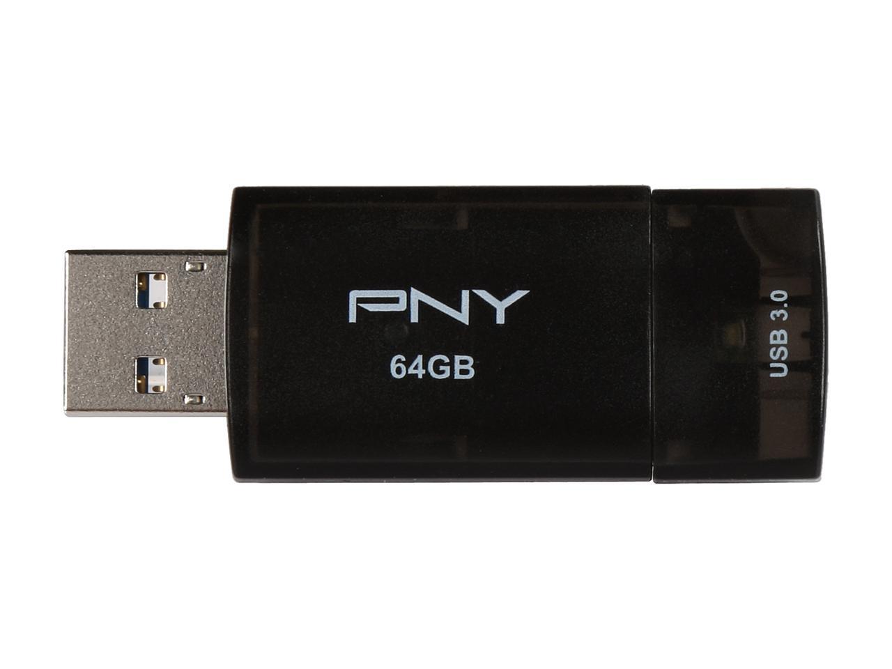 PNY 64GB Elite-X USB 3.0 Flash Drive, Speed Up to 185MB/s (P-FD64EX-GE ...