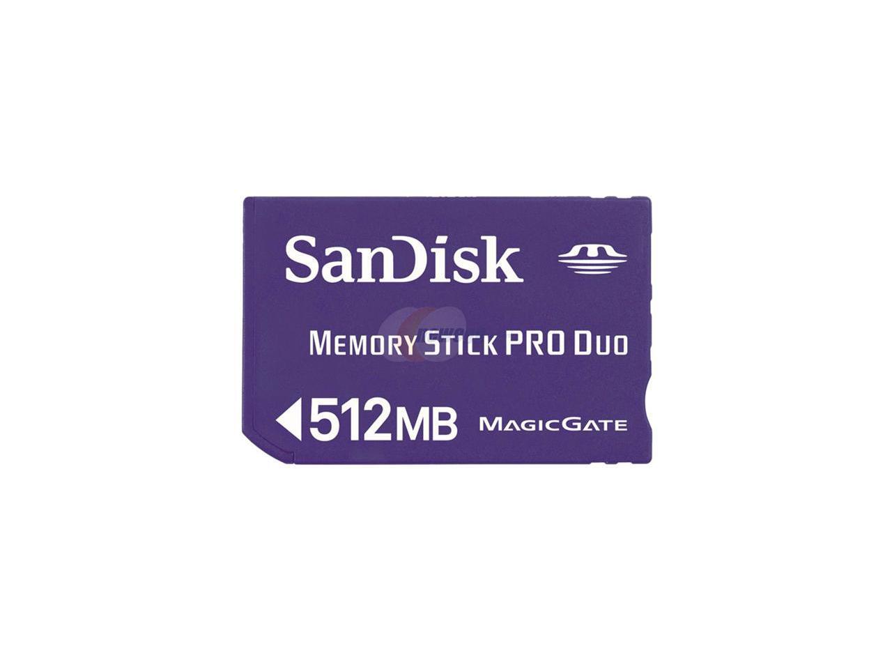 SanDisk 512MB Memory Stick Pro Duo (MS Pro Duo) Flash Media Model