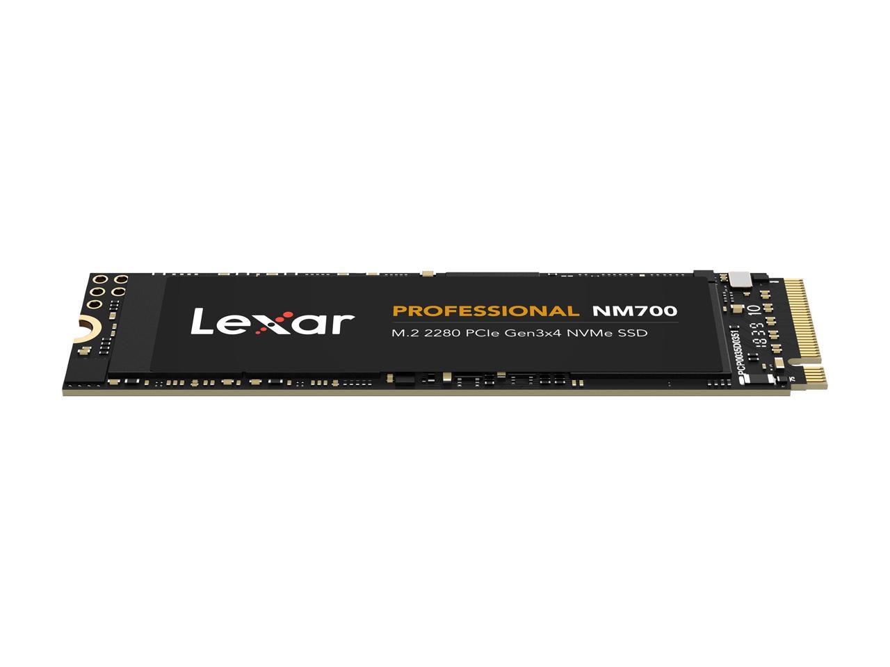 海外 512GB M.2 2280 NVMe SSD 内蔵型 Lexar レキサー Professional NM700 M.2 PCIe  Gen3x4 R:3500MB s W:2000MB s 海外リテール LNM700-512RB ◇メ