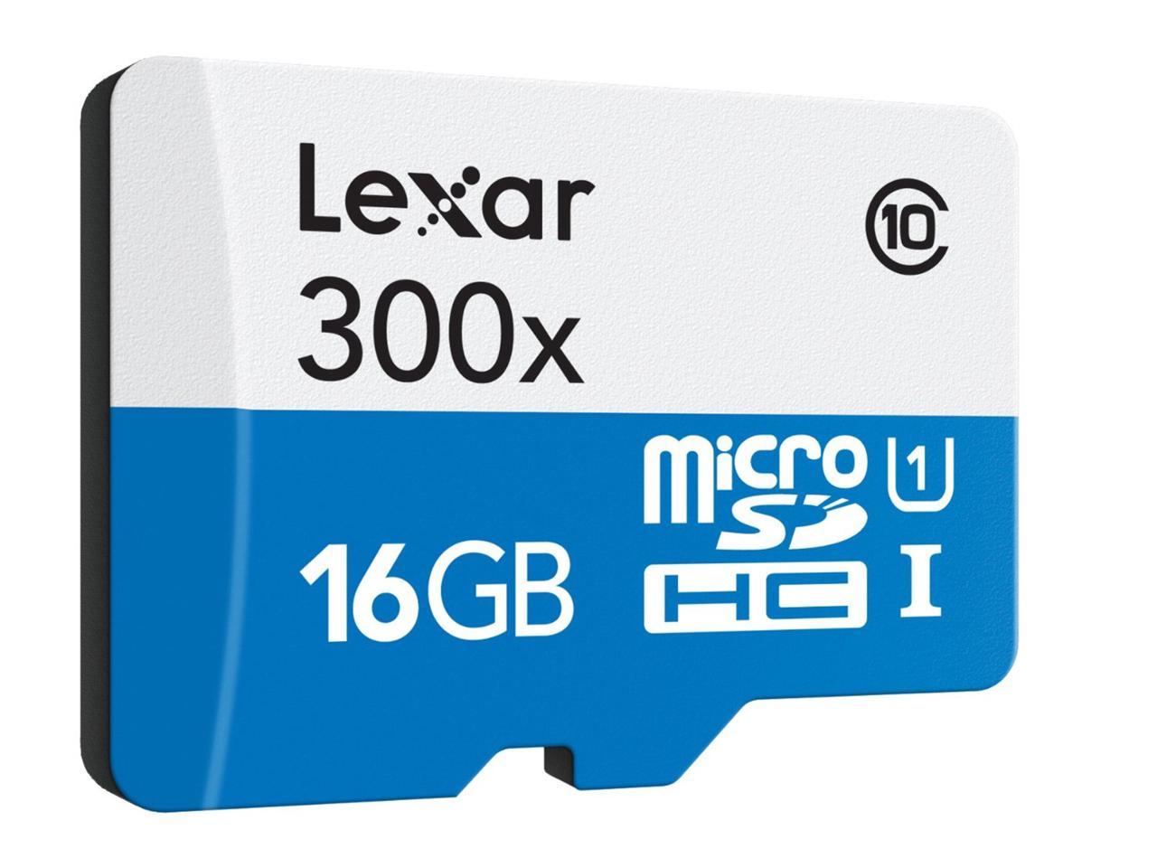 Lexar Platinum II 300x SDHC Flash Memory Card for Car Dash Cam and Cellphone 16GB