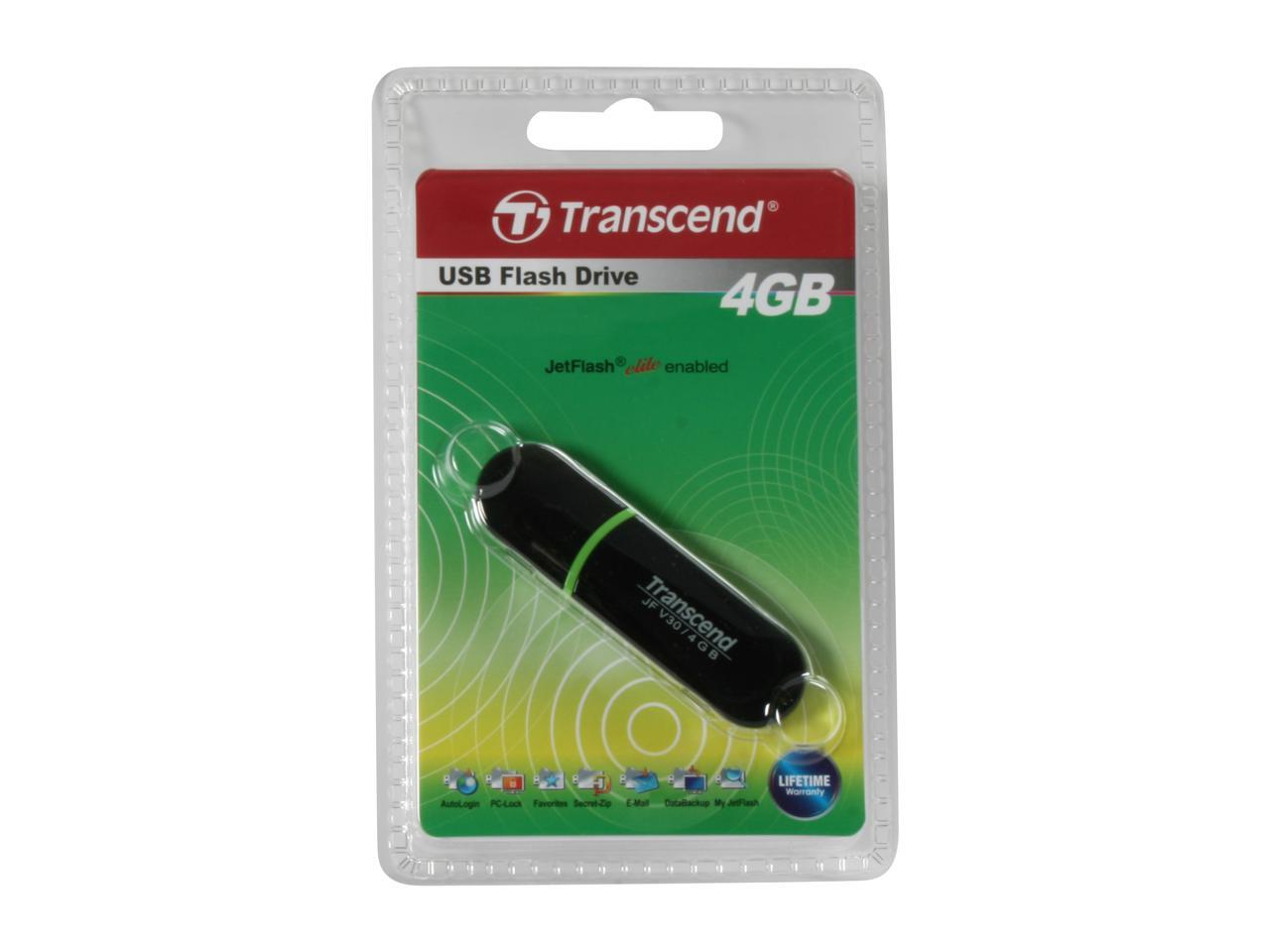 Transcend JetFlash V30 4GB Flash Drive (USB2.0 Portable)