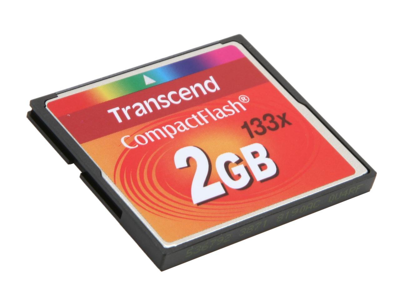 Transcend 2GB Compact Flash (CF) Flash Card Model TS2GCF133 - Newegg.com