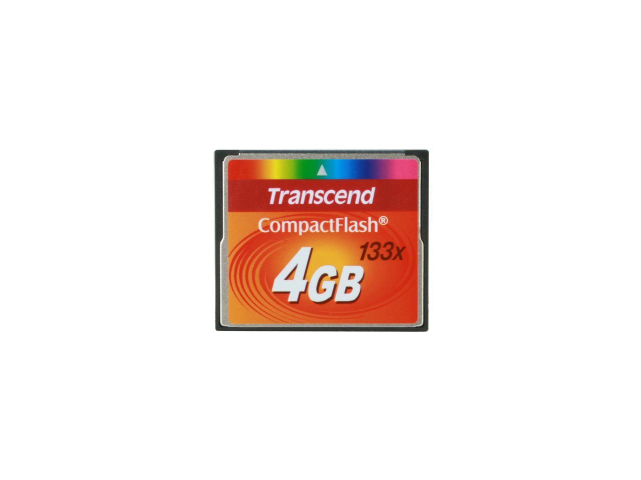 Transcend 4GB Compact Flash (CF) Flash Card Model TS4GCF133 - Newegg.ca