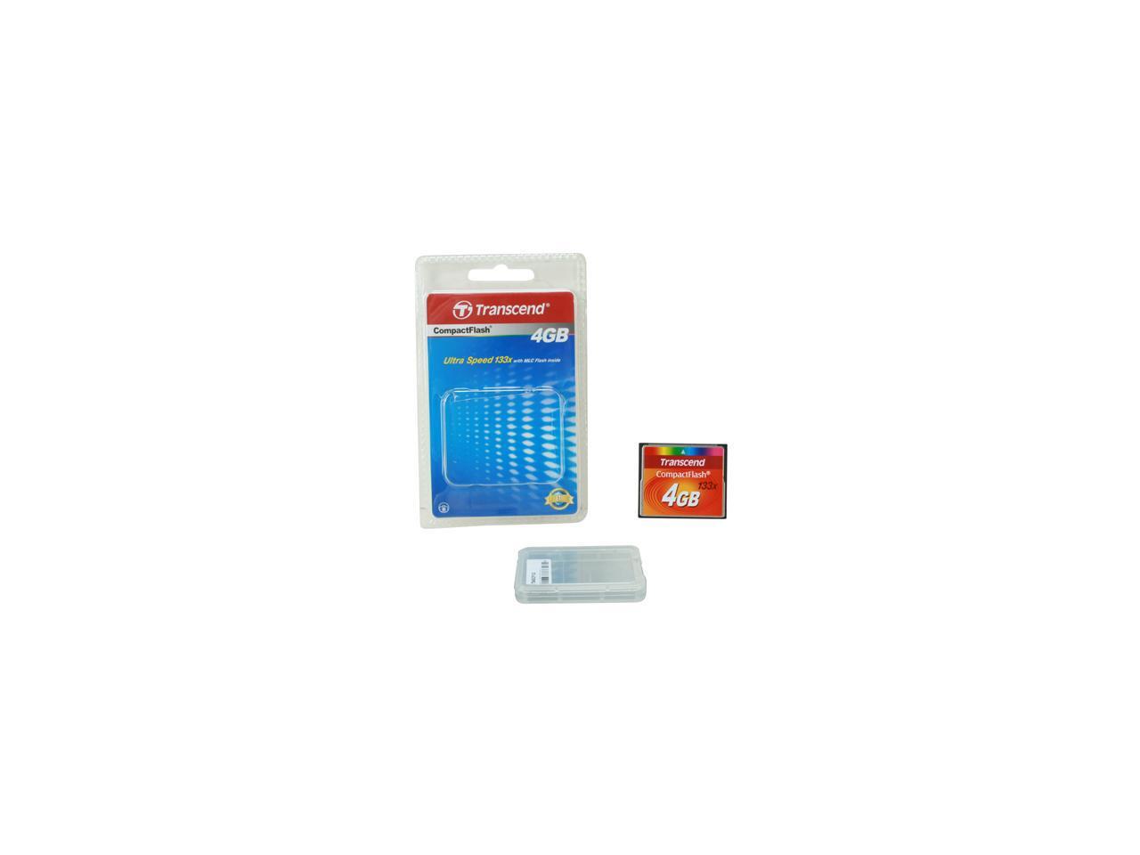 Transcend 4GB Compact Flash (CF) Flash Card Model TS4GCF133 - Newegg.ca