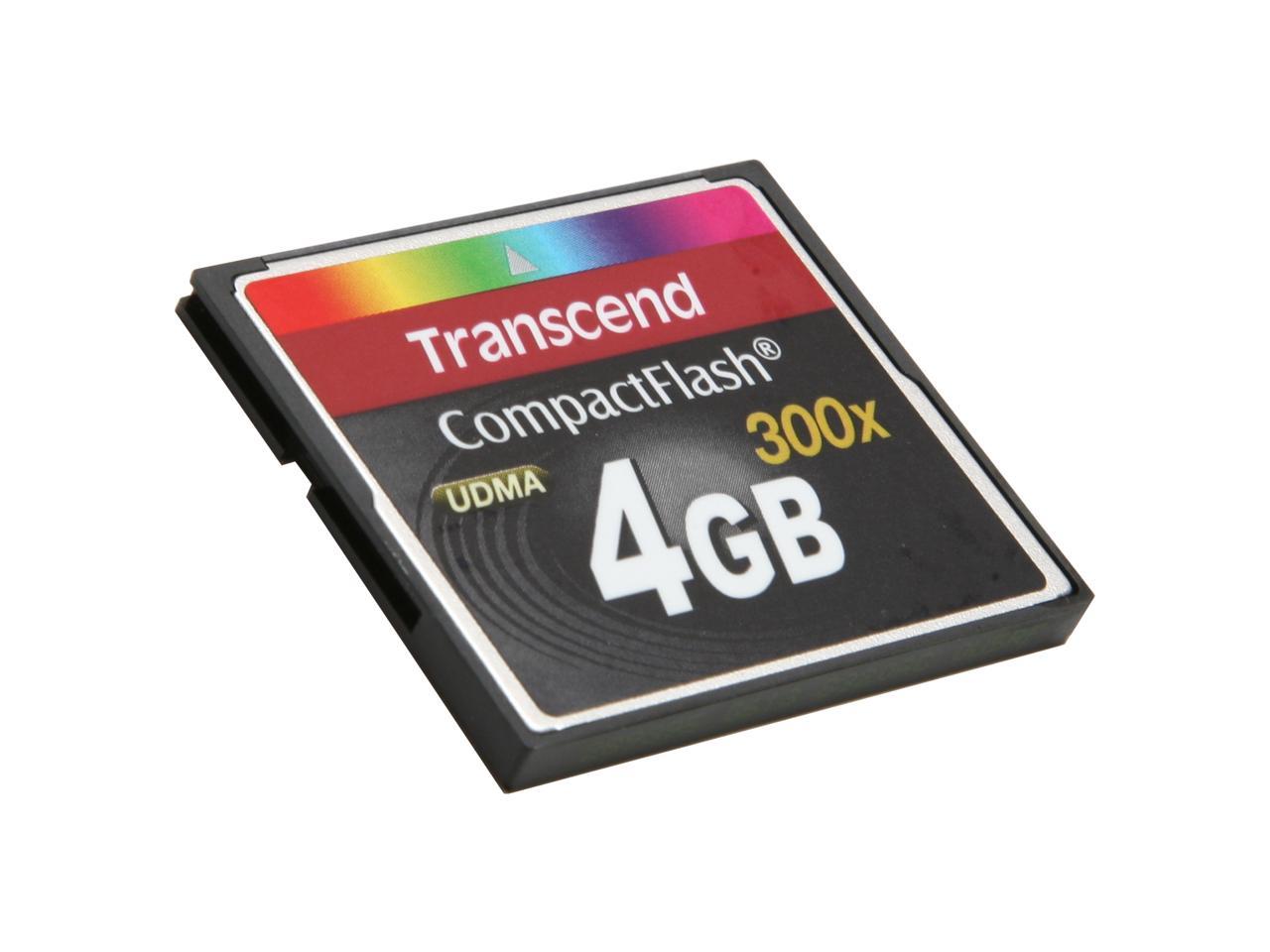 Transcend 4GB Compact Flash (CF) Flash Card Model TS4GCF300 - Newegg.com