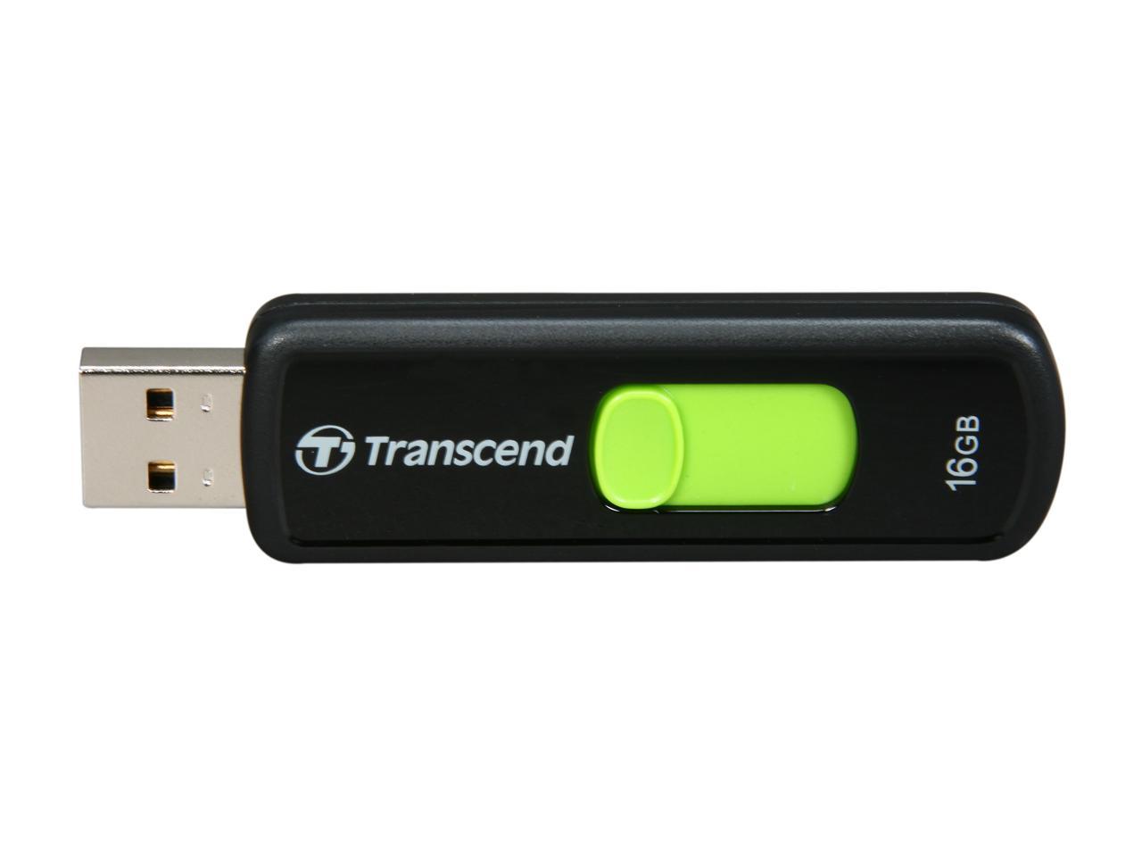 Transcend JetFlash 500 16GB USB 2.0 Flash Drive (Green) - Newegg.com