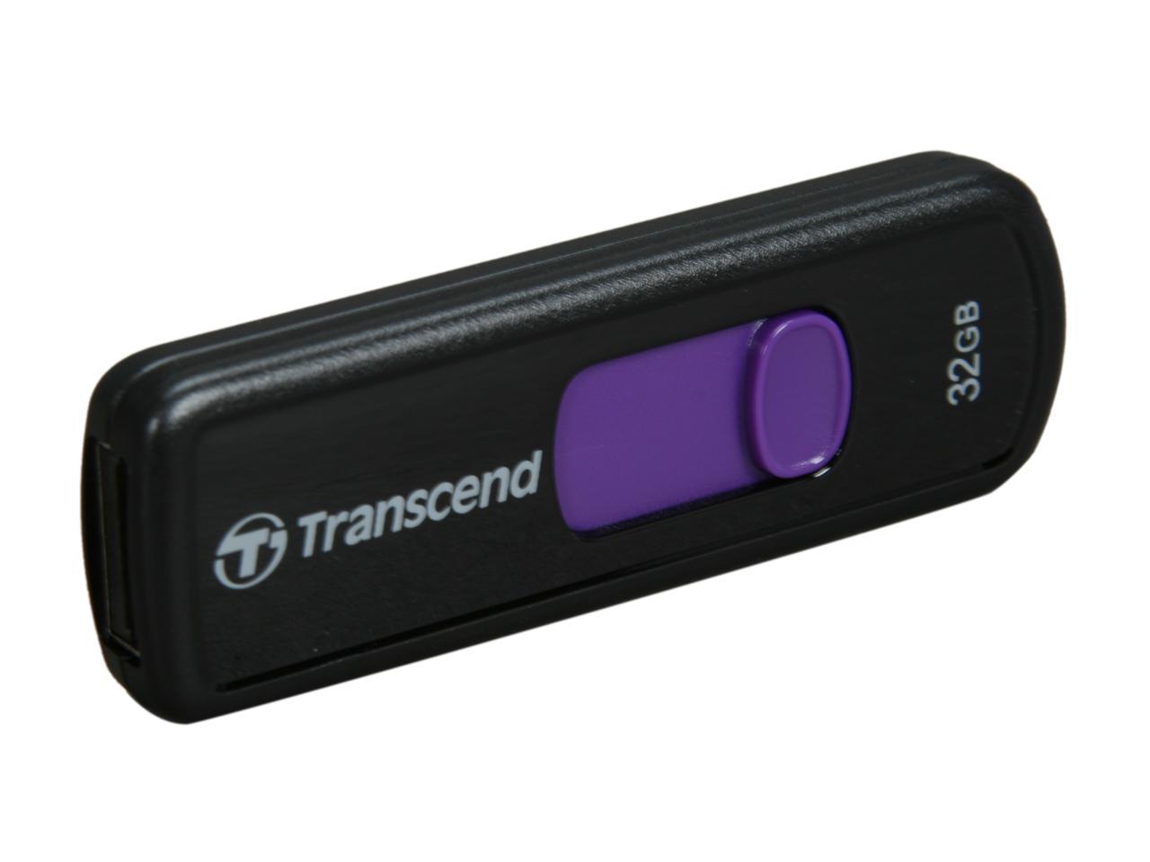 Transcend JetFlash 500 32GB USB 2.0 Flash Drive (Purple) - Newegg.com