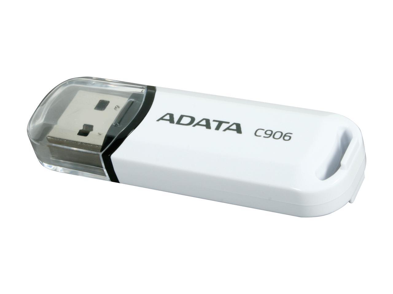 ADATA Classic Series 8GB USB 2.0 Flash Drive (White)