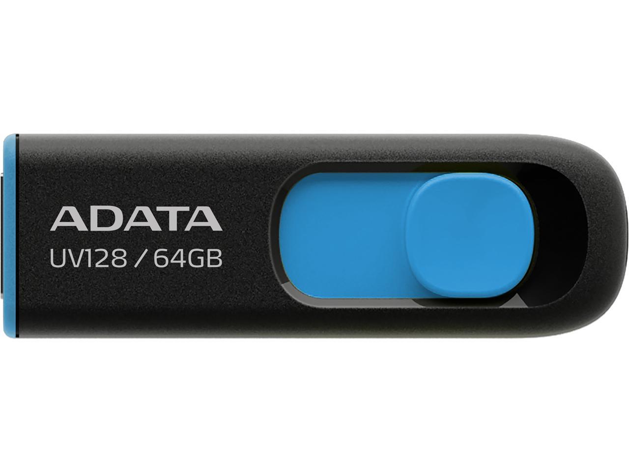 ADATA Dash Drive uv128 64 GB USB-A 3.2 Gen 1 USB-Stick Nero/Blu 