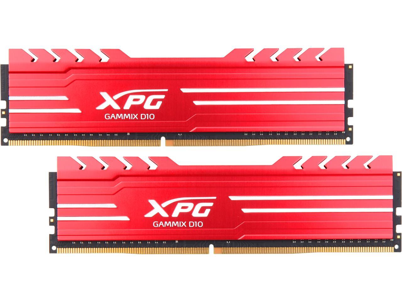 XPG GAMMIX D10 16GB (2 x 8GB) DDR4 3200 (PC4 25600) Desktop Memory ...