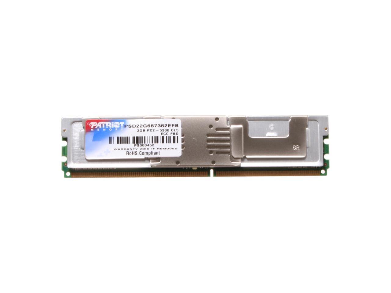 Patriot 2GB ECC Fully Buffered DDR2 667 PC2 5300 Server Memory Model 