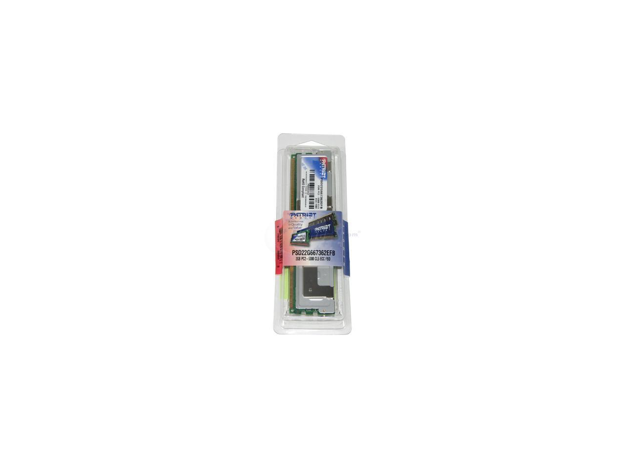 Patriot 2GB ECC Fully Buffered DDR2 667 PC2 5300 Server Memory Model 