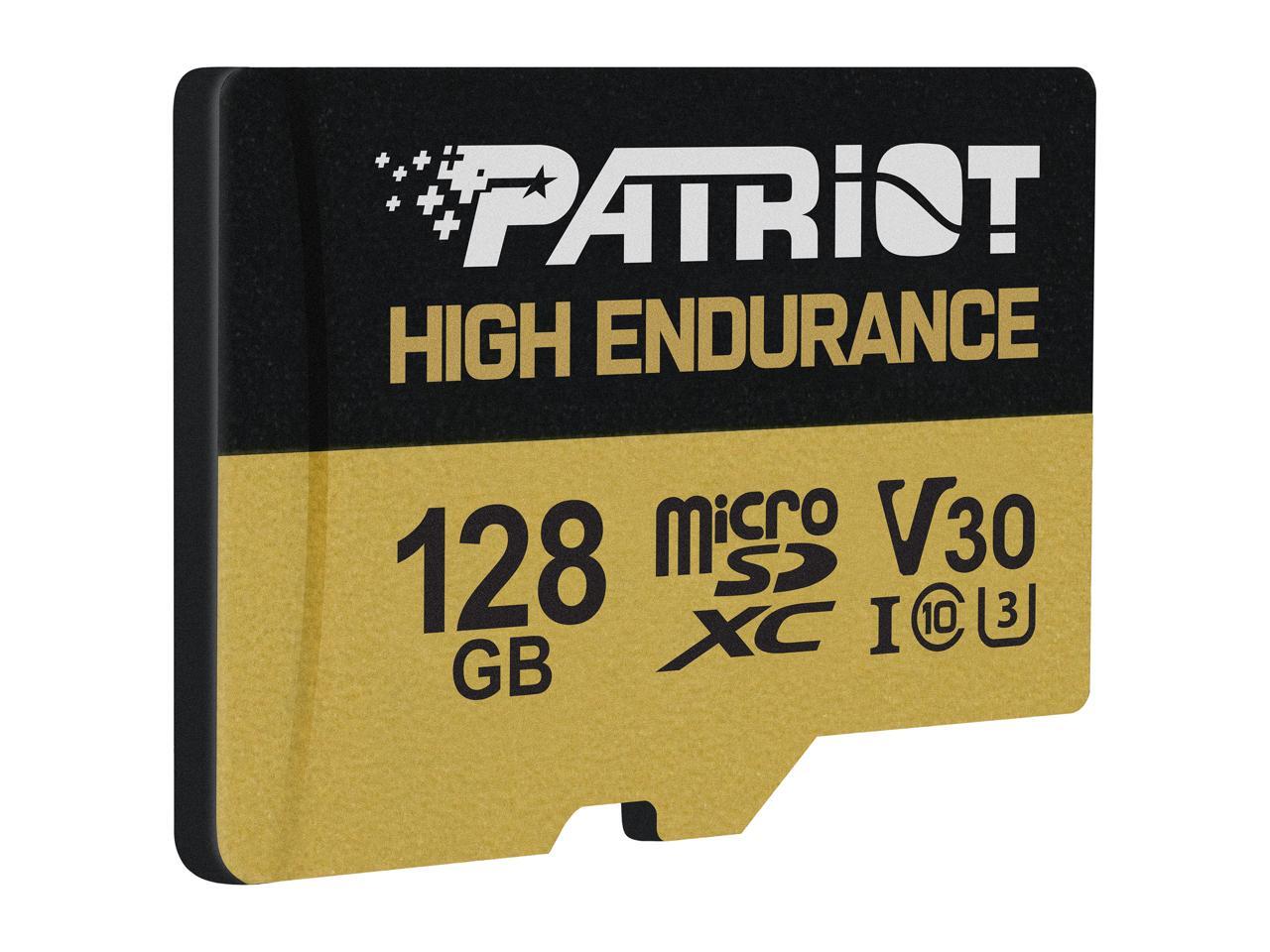 Patriot EP Series 128GB microSDXC High Endurance Flash Card, w/ SD