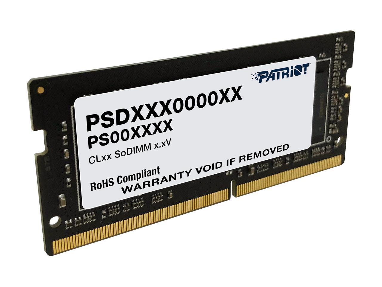 Patriot Signature Line 16GB 260-Pin DDR4 SO-DIMM DDR4 3200 (PC4 25600)  Laptop Memory Model PSD416G320081S - Newegg.com