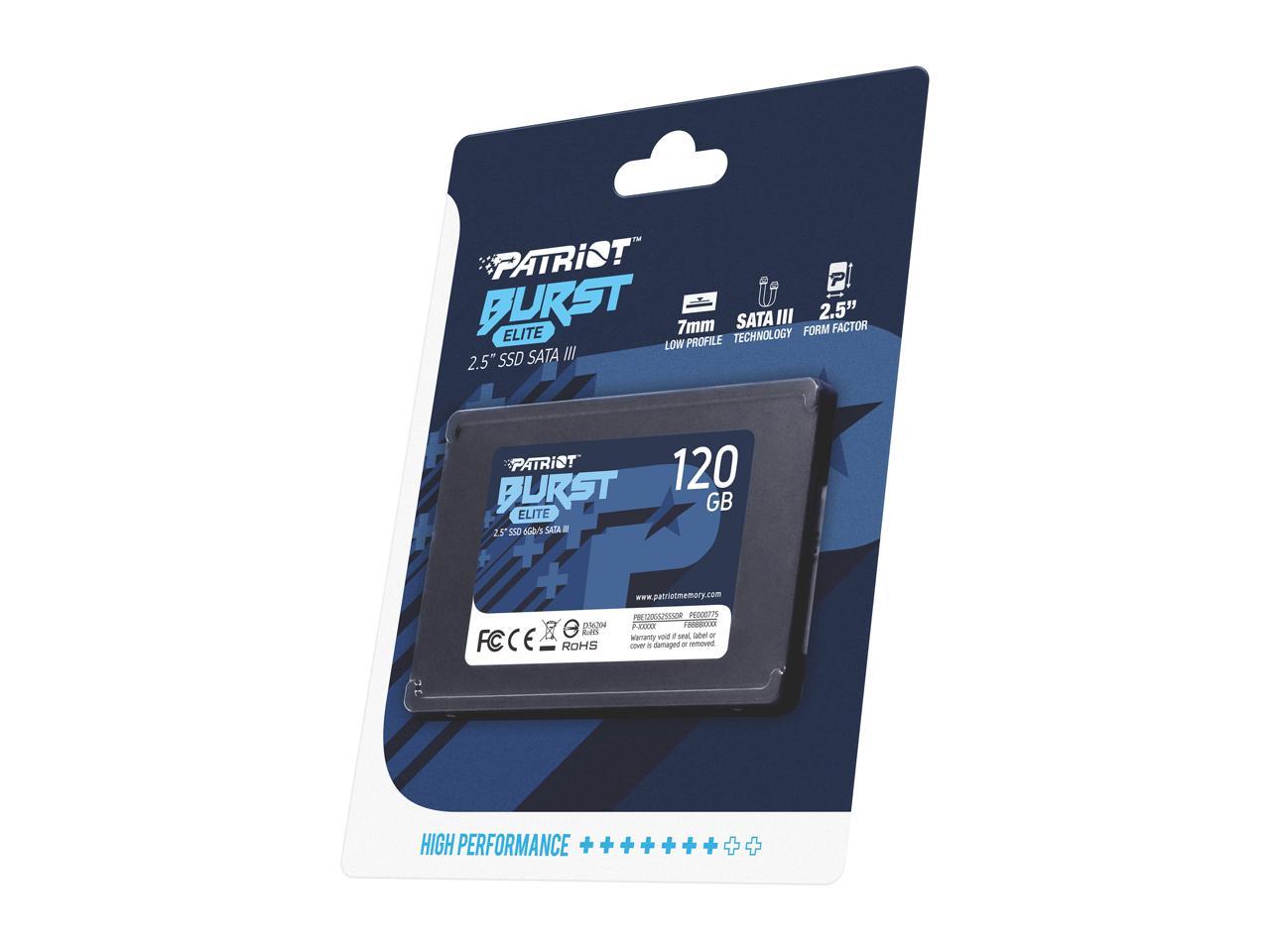 Ssd накопитель patriot burst elite pbe120gs25ssdr 120гб обзор