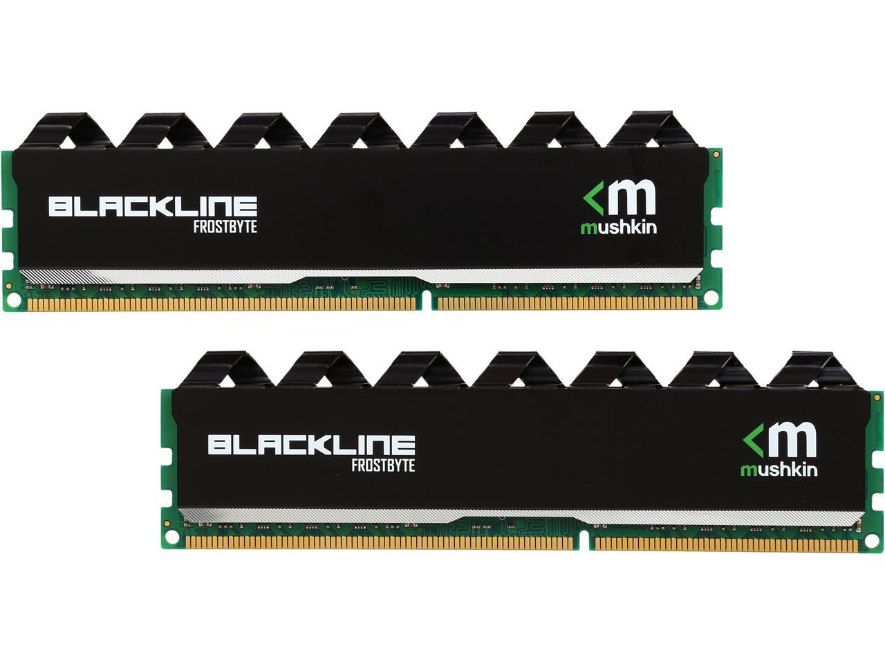 Mushkin Enhanced Blackline 8gb 2 X 4gb 240 Pin Ddr3 Udimm Ddr3 1600 Pc3 Memory Model f Newegg Com