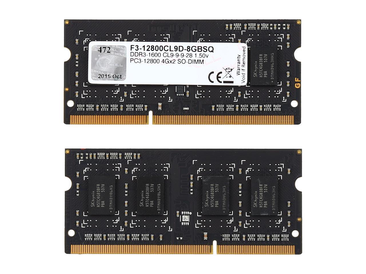 G.SKILL Ripjaws Series 8GB (2 x 4GB) 204-Pin DDR3 SO-DIMM DDR3