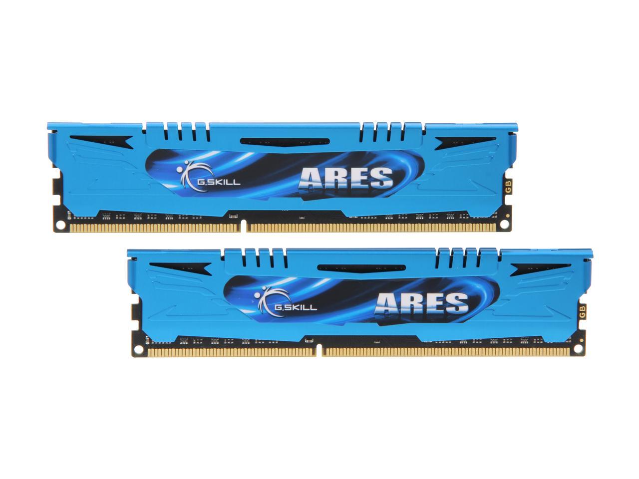 G.SKILL Ares Series 8GB (2 x 4GB) DDR3 1600 (PC3 12800) Desktop Memory  Model F3-1600C9D-8GAB