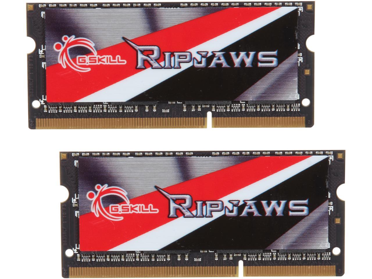 Memoria RAM 16 GB, DDR3 1600MHz SO-DIMM, CL 9, 2x 8 GB G-Skill Ripjaws 