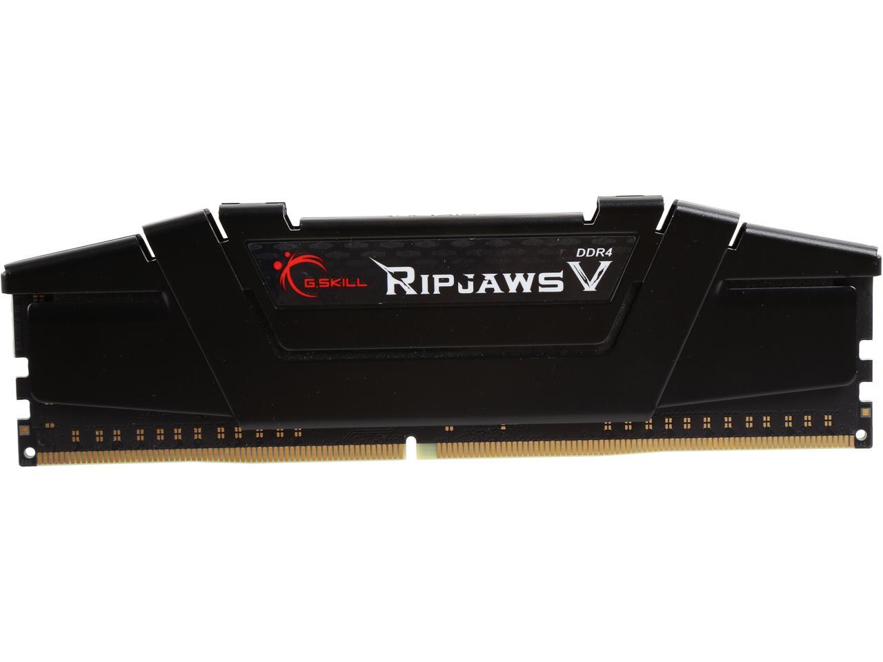 G.SKILL Ripjaws V Series 32GB (2 x 16GB) 288-Pin PC RAM DDR4 3200 (PC4 25600) Desktop Memory Model F4-3200C16D-32GVK