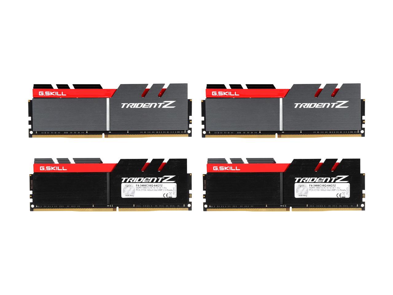 G.SKILL 64GB (8x8GB) TridentZ DDR4 3200 (PC4-25600) 288ピン Intel